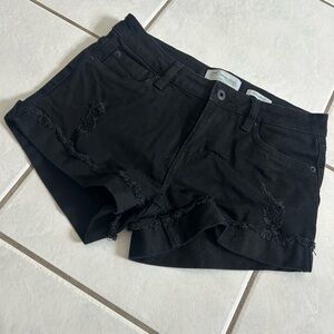 Stylish Black Jean Shorts